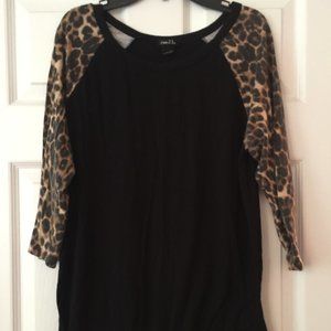 Leopard Print Baseball Tshirt